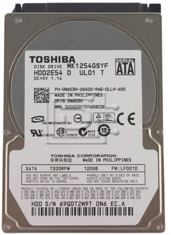 VA HDD HGST SATA 2.5" 160GB 7200RPM - PULLED RFB 1YW